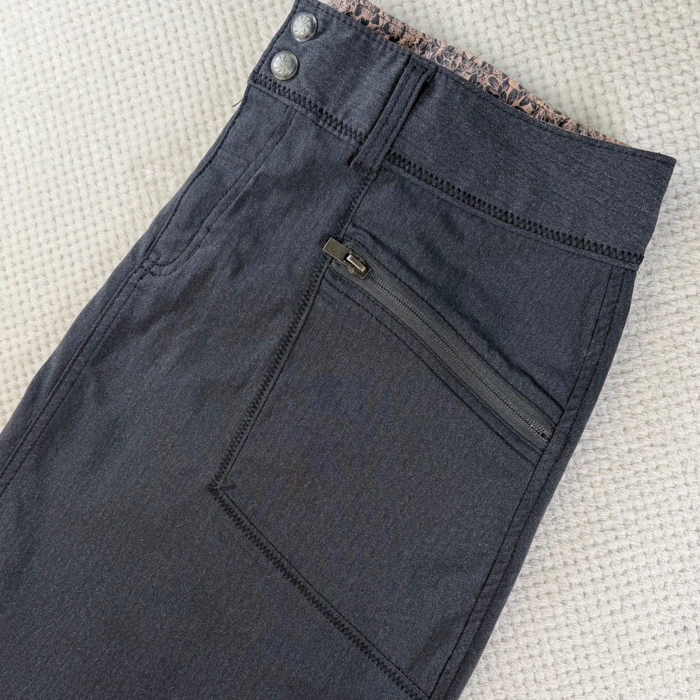 Athleta Trekkie Gray Heathered Hiking Travel Skirt 305232 Womens 14